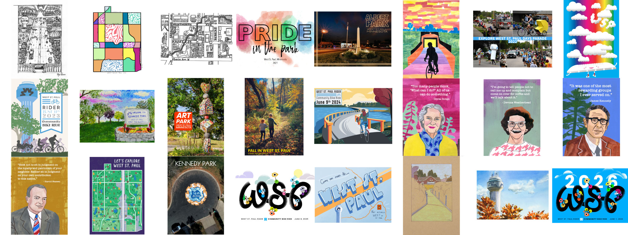 West St. Paul Reader postcards