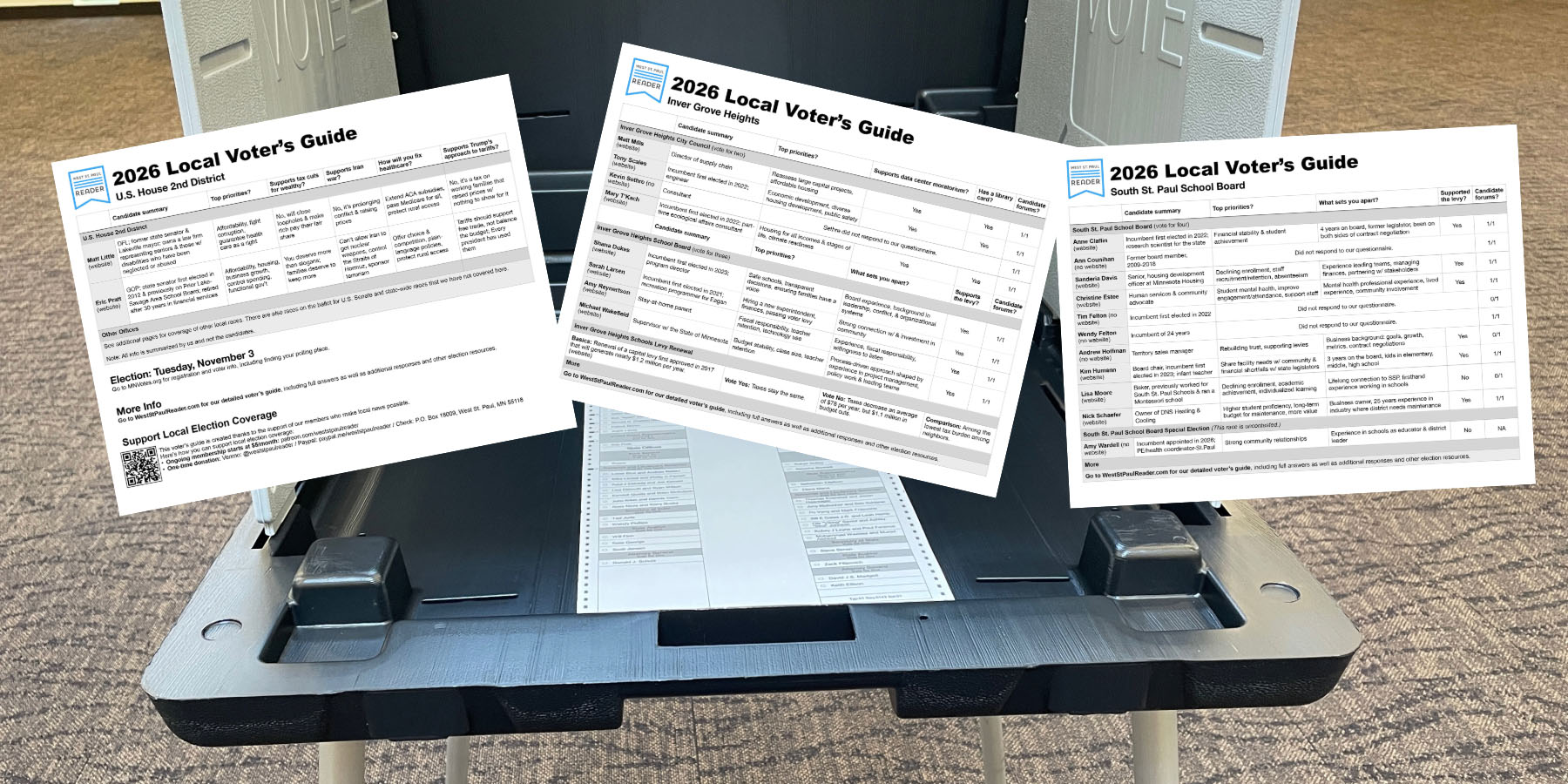 Printable voter's guide