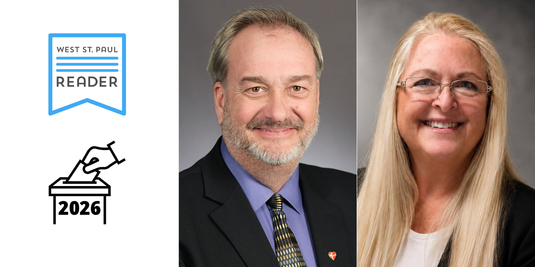 Candidates for Minnesota State House District 53B Rick Hansen and Patti Mikulski.