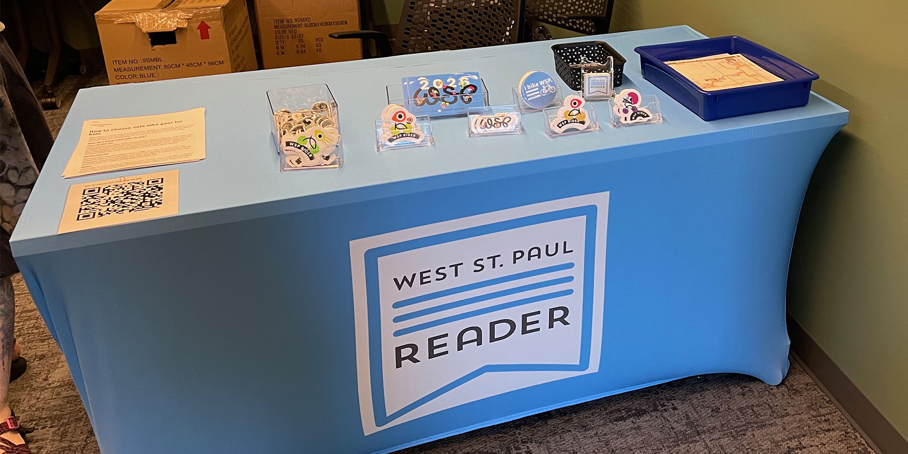 West St. Paul Reader table