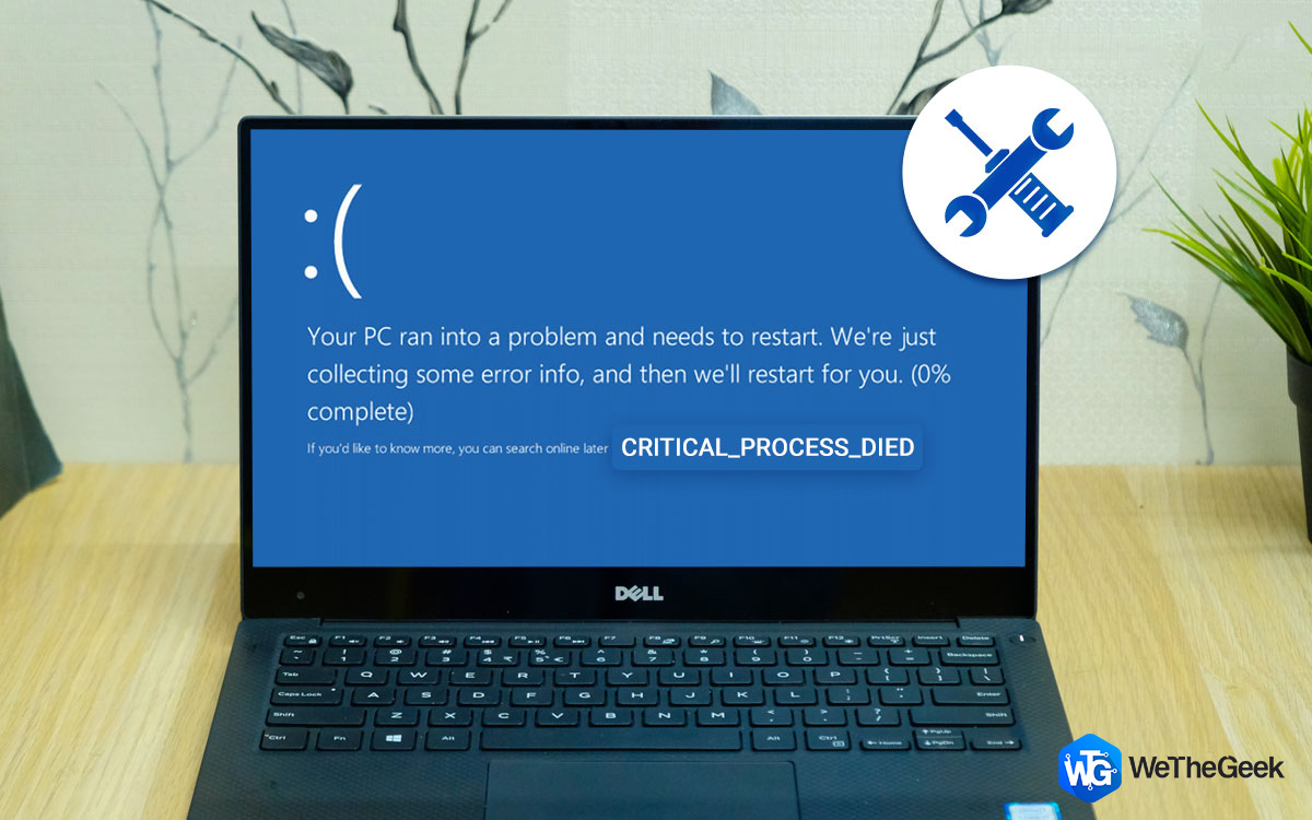 √100以上 Blue Screen Error Code Critical Process Died 288752-Windows 10
