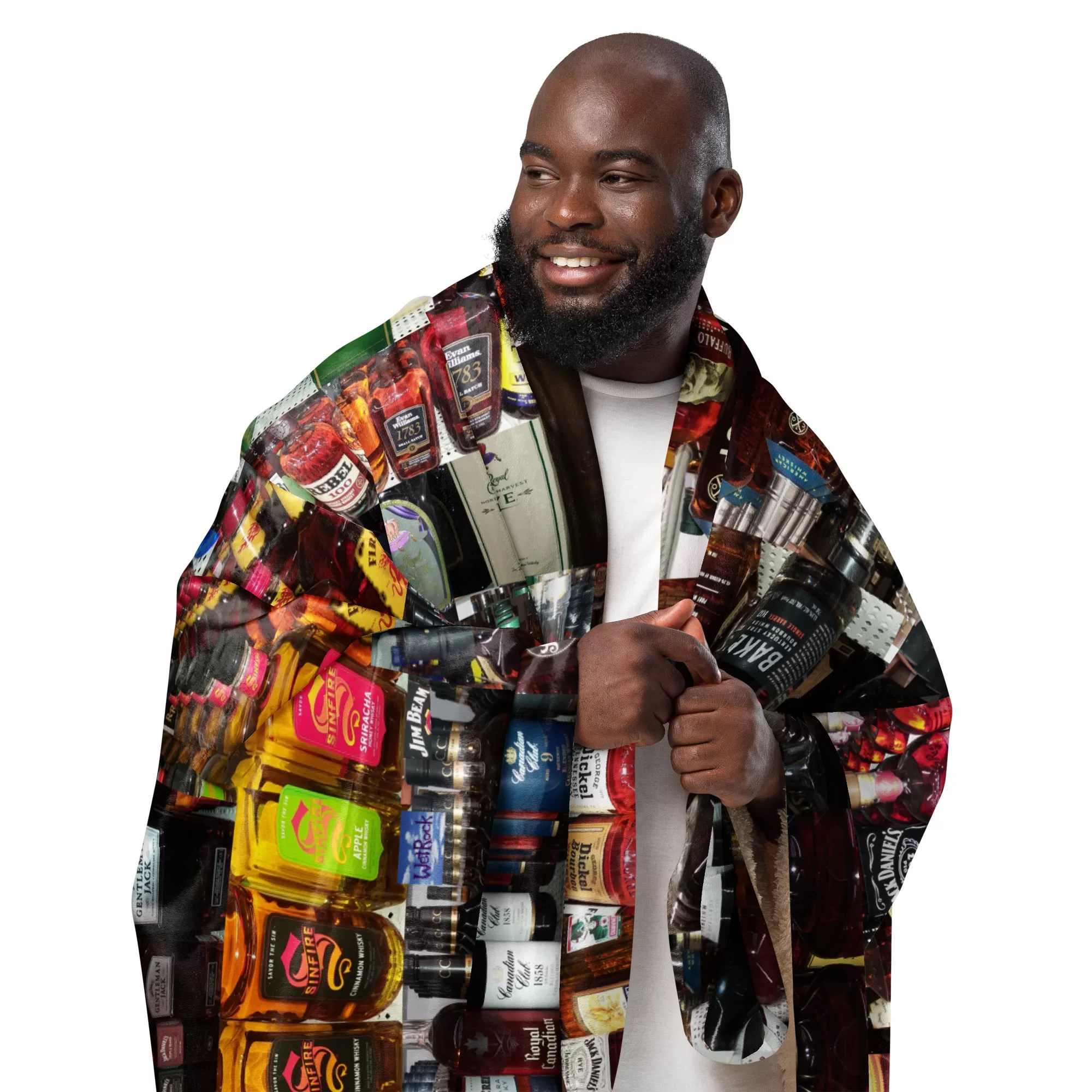 Whiskey Theme Sherpa blanket - Image 3