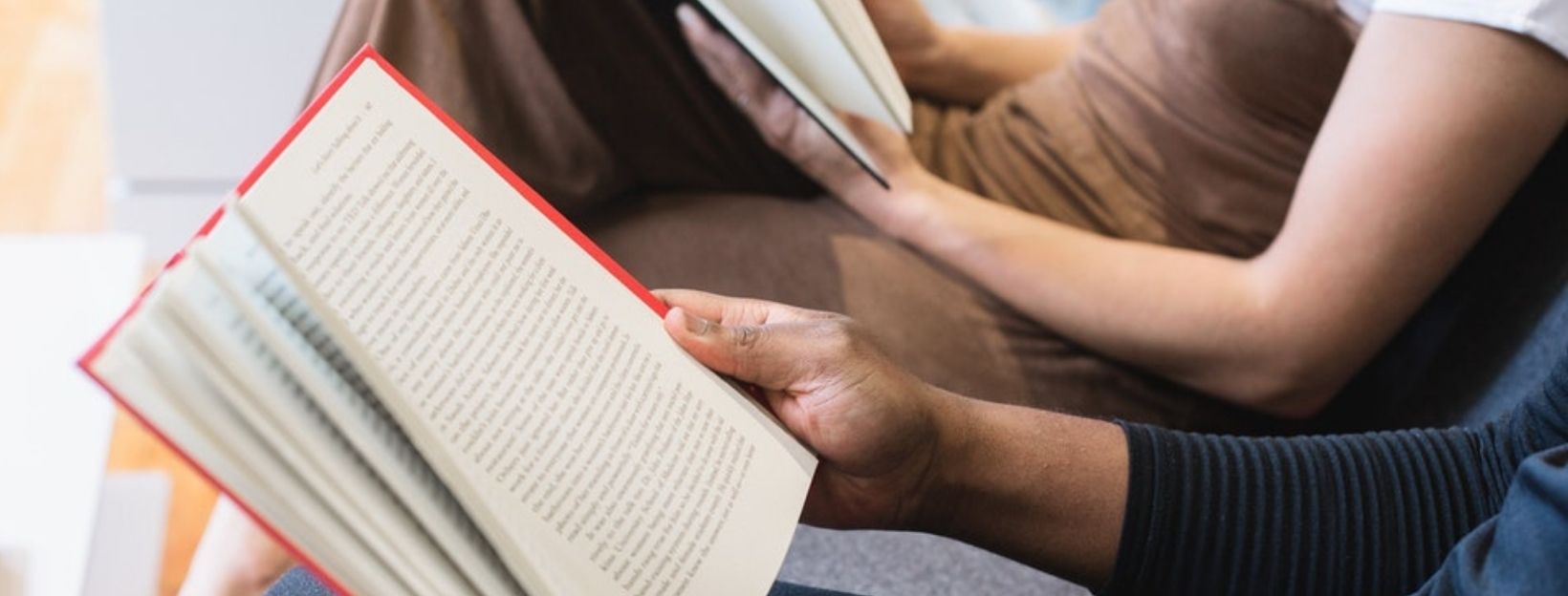 People reading Celebrating National Library Week