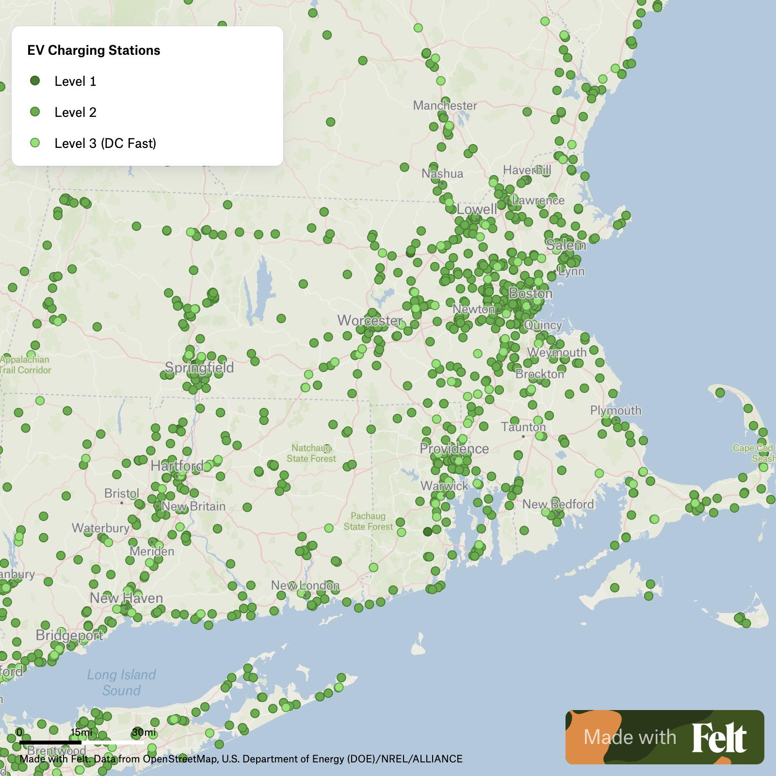 Electric Vehicle Charging Stations In C15280 