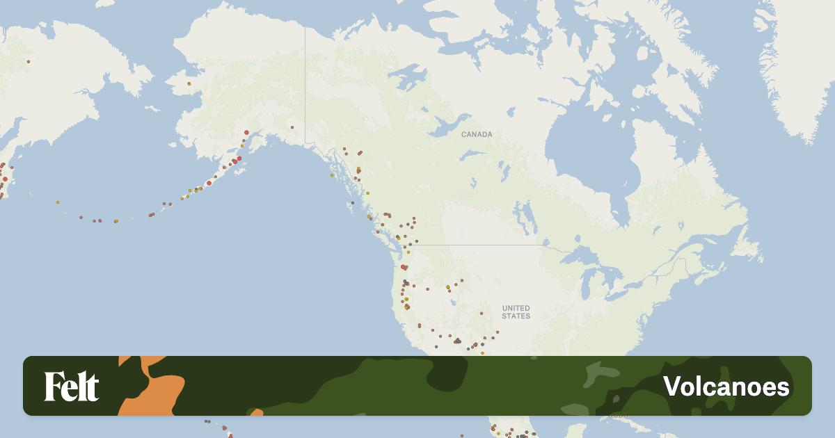 Where Are US Volcanoes Located A National Map Guide 2630ca 