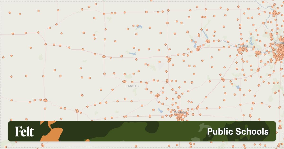 US Public Schools In Kansas 2630ca 