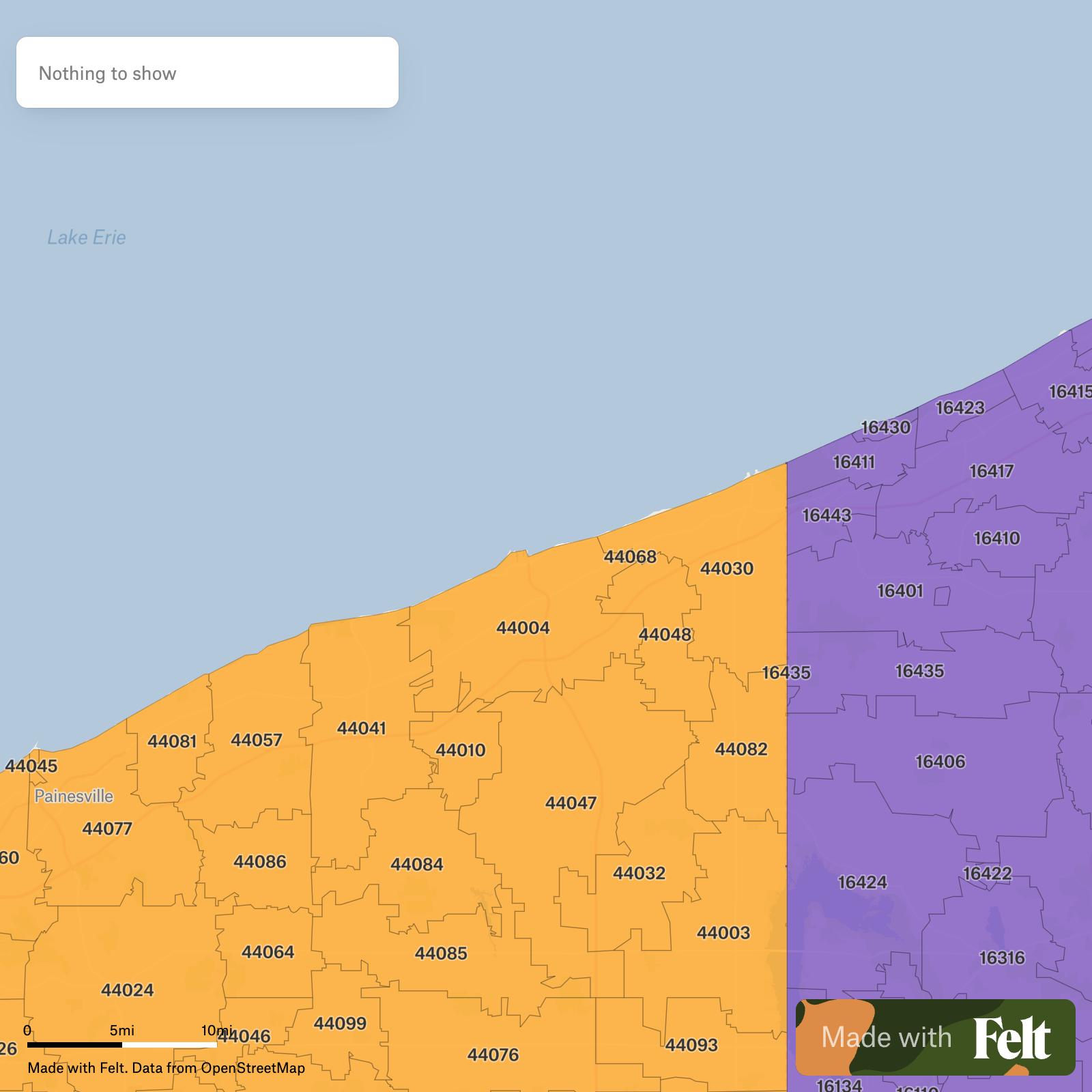 ZIP Codes In Ashtabula County Ohio C15280 