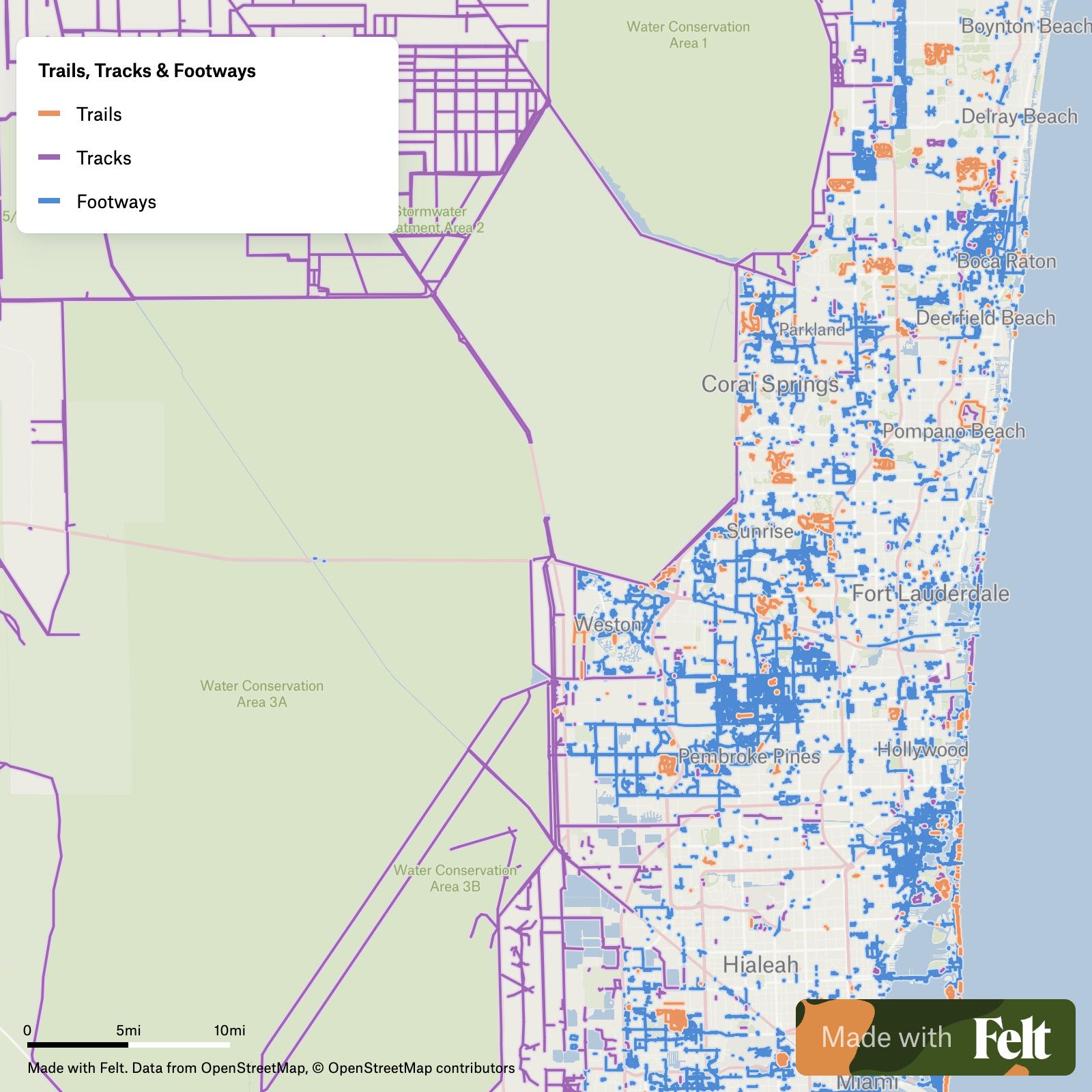 Broward County Florida Map C15280 
