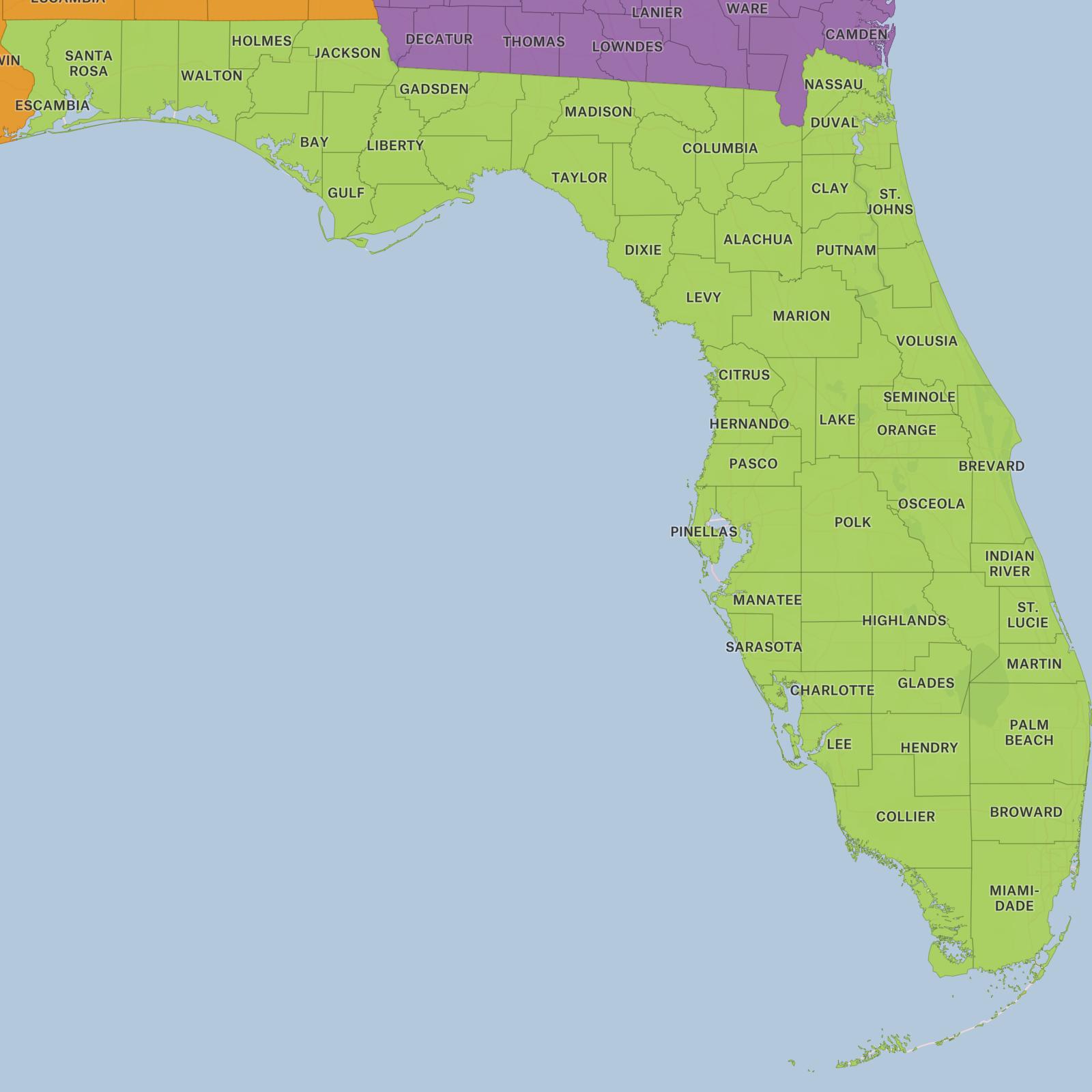 A Map Of Florida Counties Large Detailed Tourist Map Of New Jersey Ad0135 