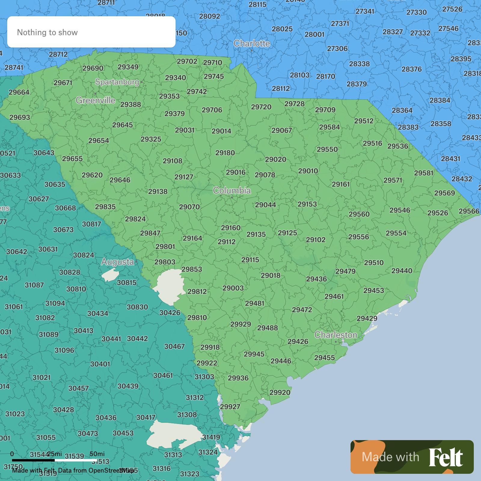 ZIP Codes In South Carolina C15280 