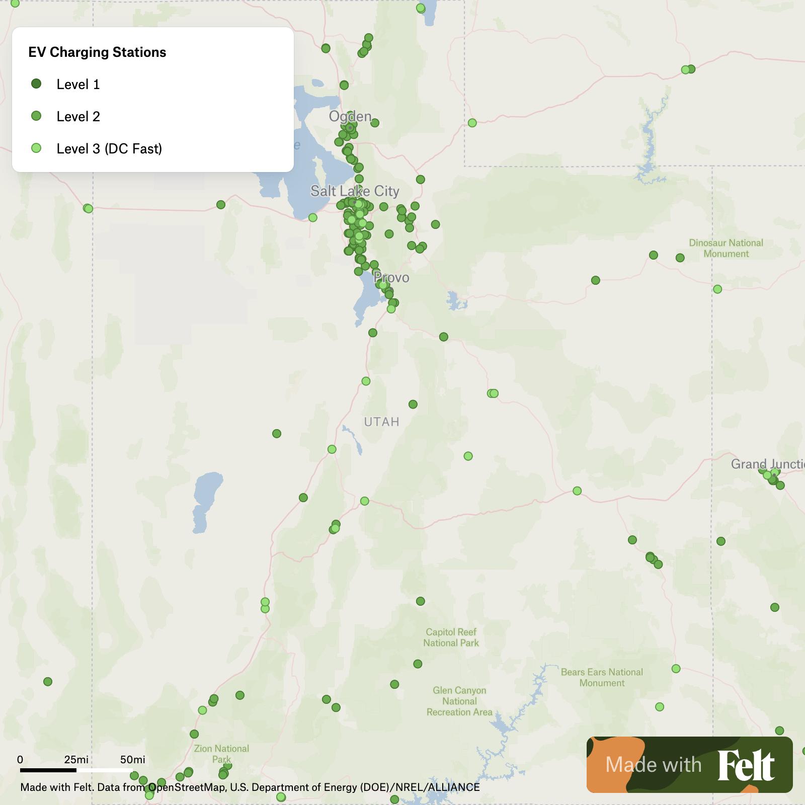 Electric Vehicle Charging Stations In Utah C15280.