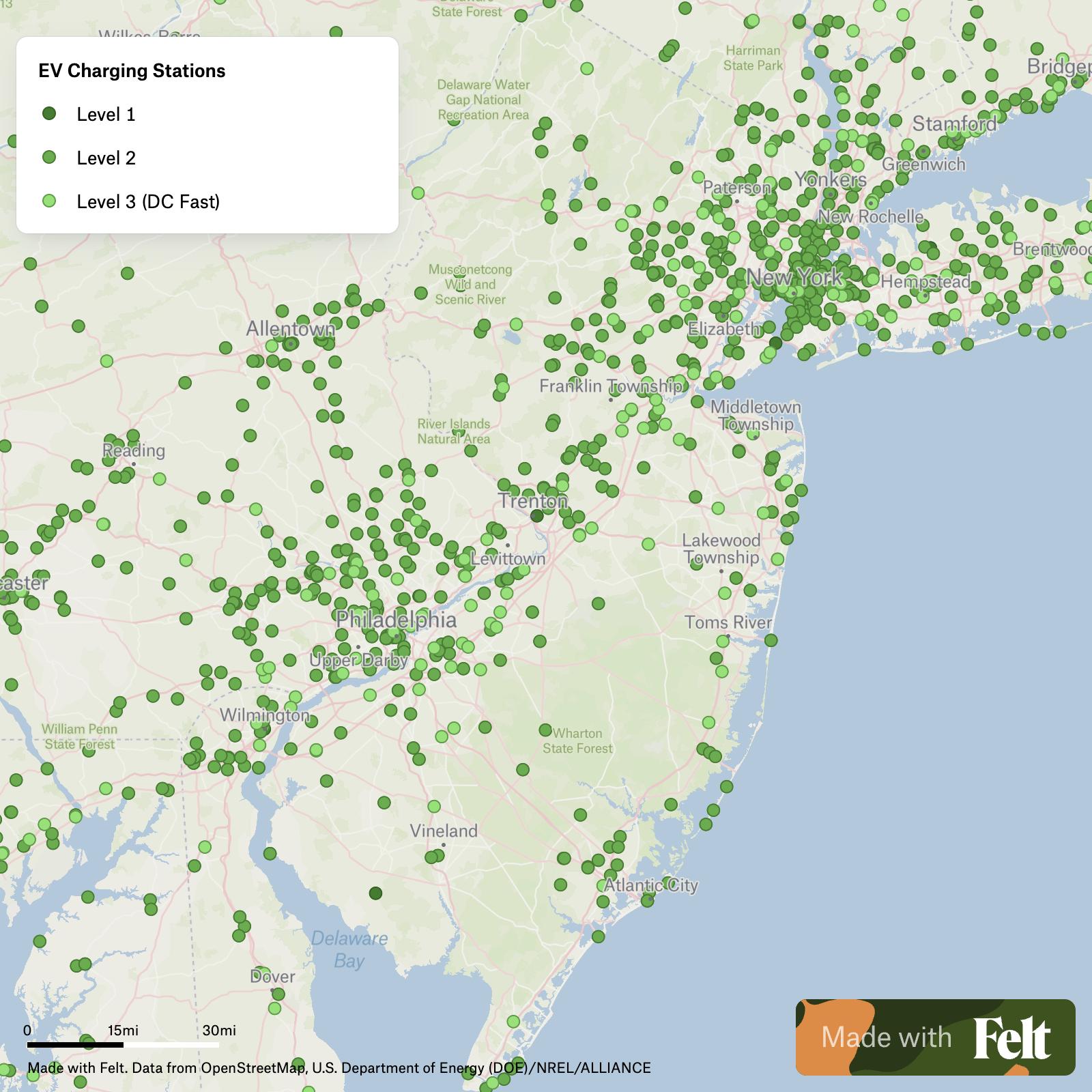 US Electric Power Lines In New Jersey C15280 