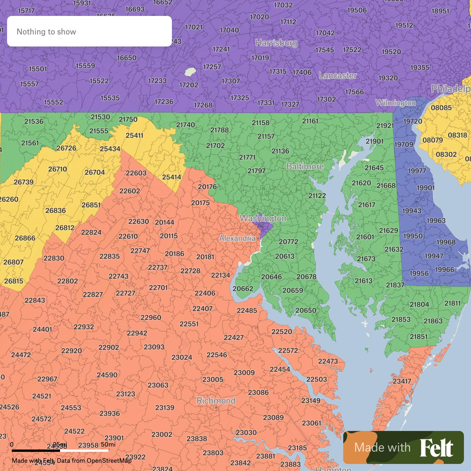 ZIP Codes In Maryland C15280 