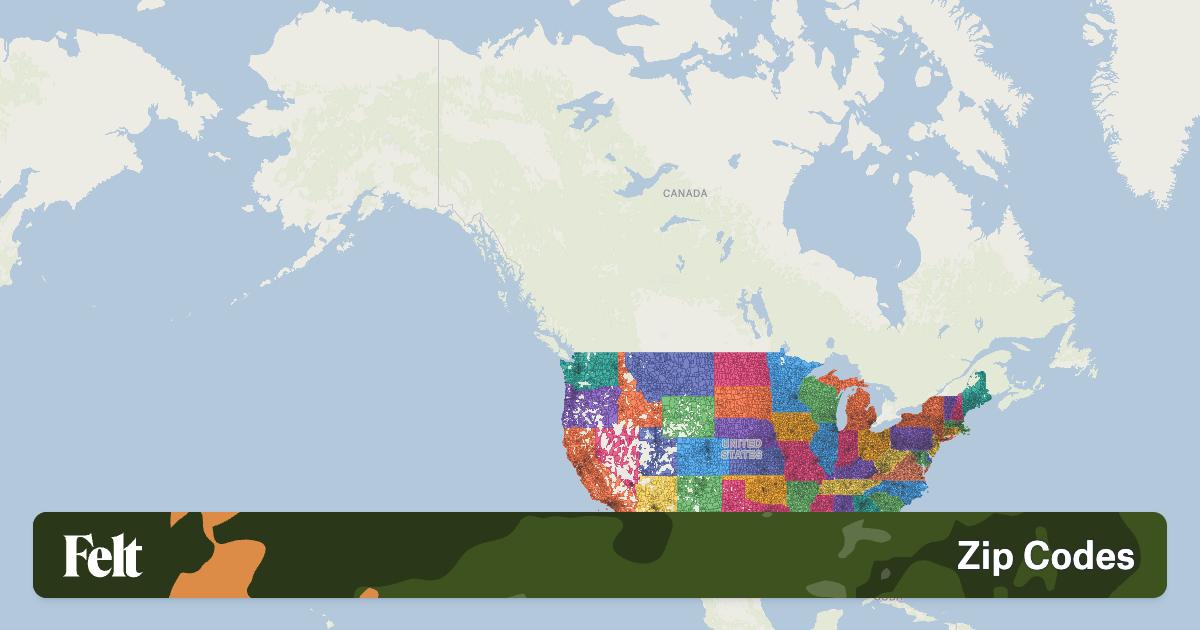 Usa 50 States Map Zip Code Map 2630ca 