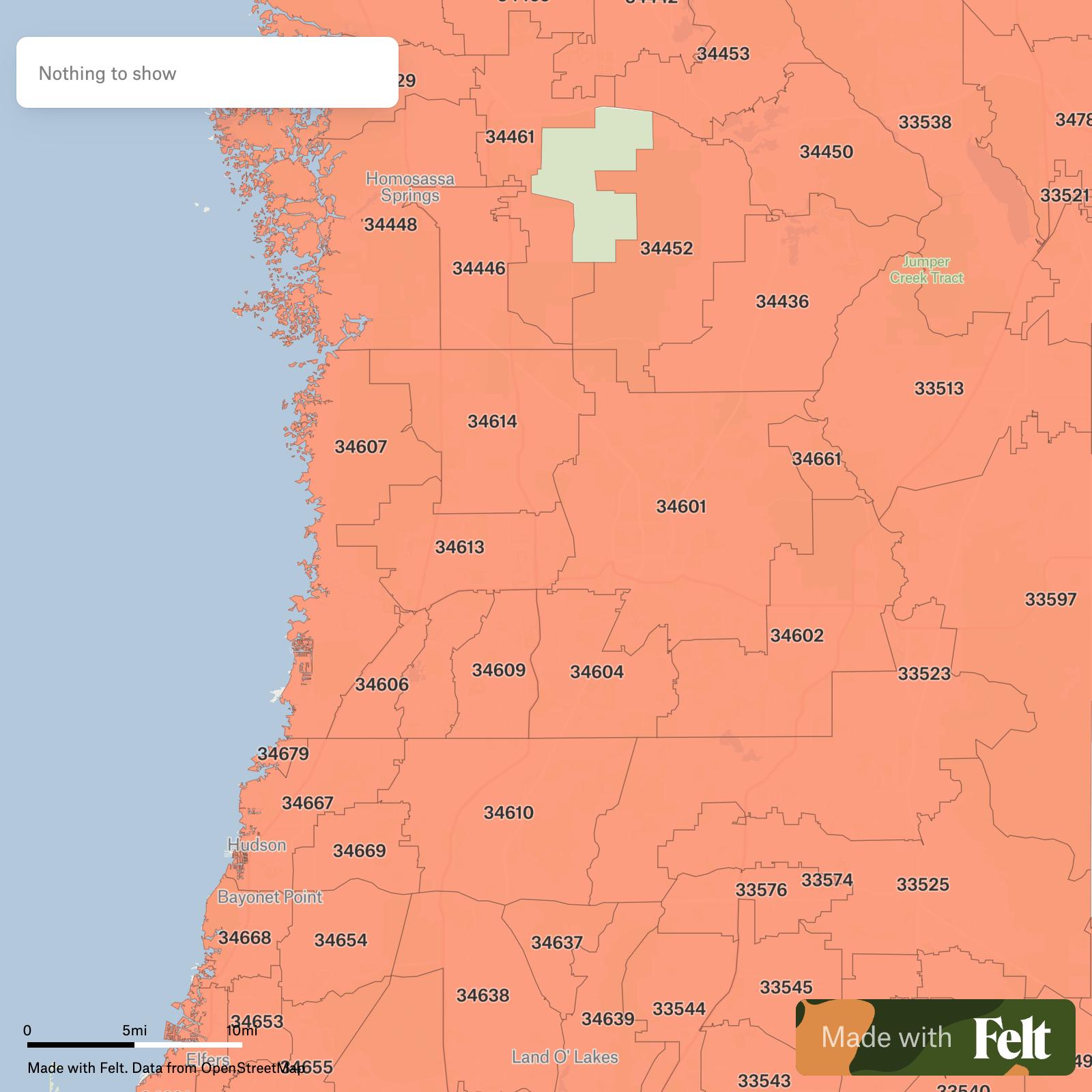ZIP Codes In Hernando County Florida C15280 