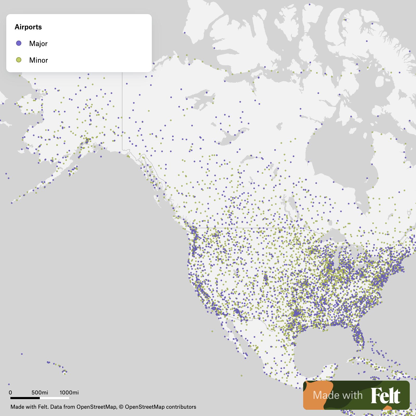 Tennessee Airports Map C15280 