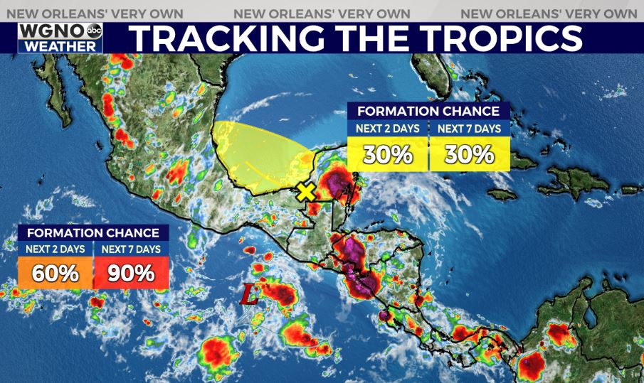 TRACKING THE TROPICS: Low Stress centered over Mexico has 30% probability of formation