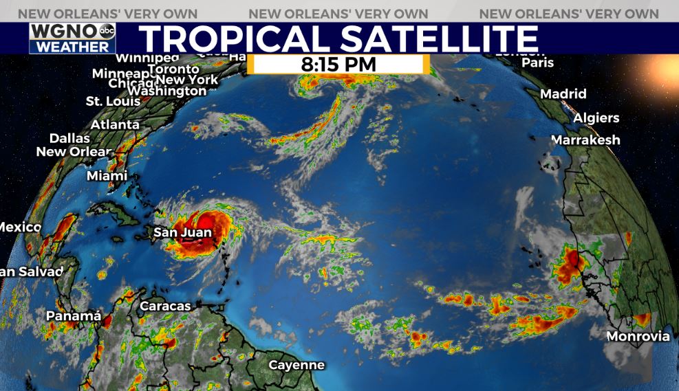 Erin downgrades to Class 4 Hurricane plus new spot behind it in Atlantic