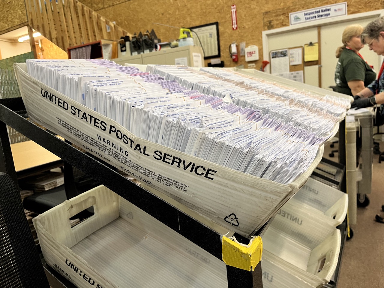 Mail-in ballots at USPS