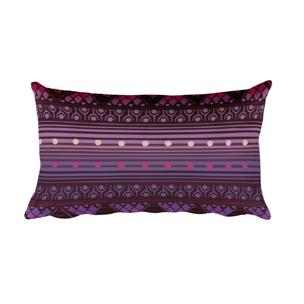 Reddish Pink Rectangular Pillow