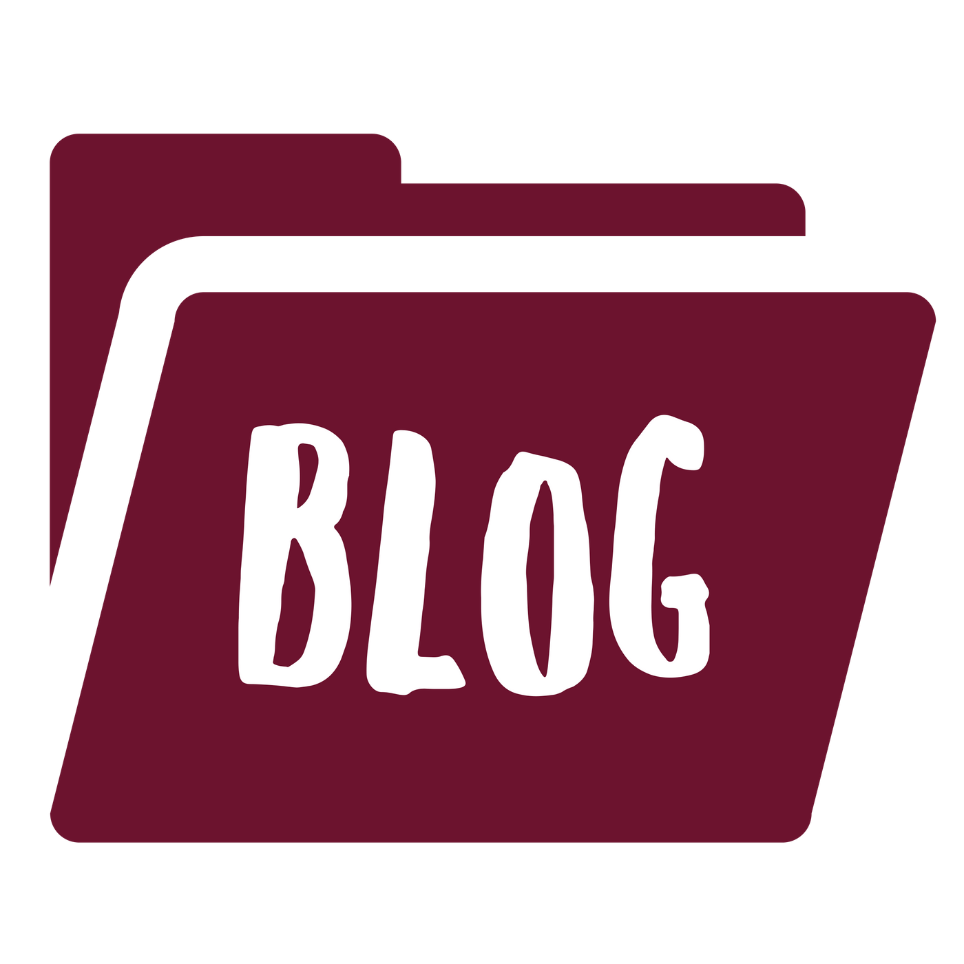 Blog Folder Burgundy