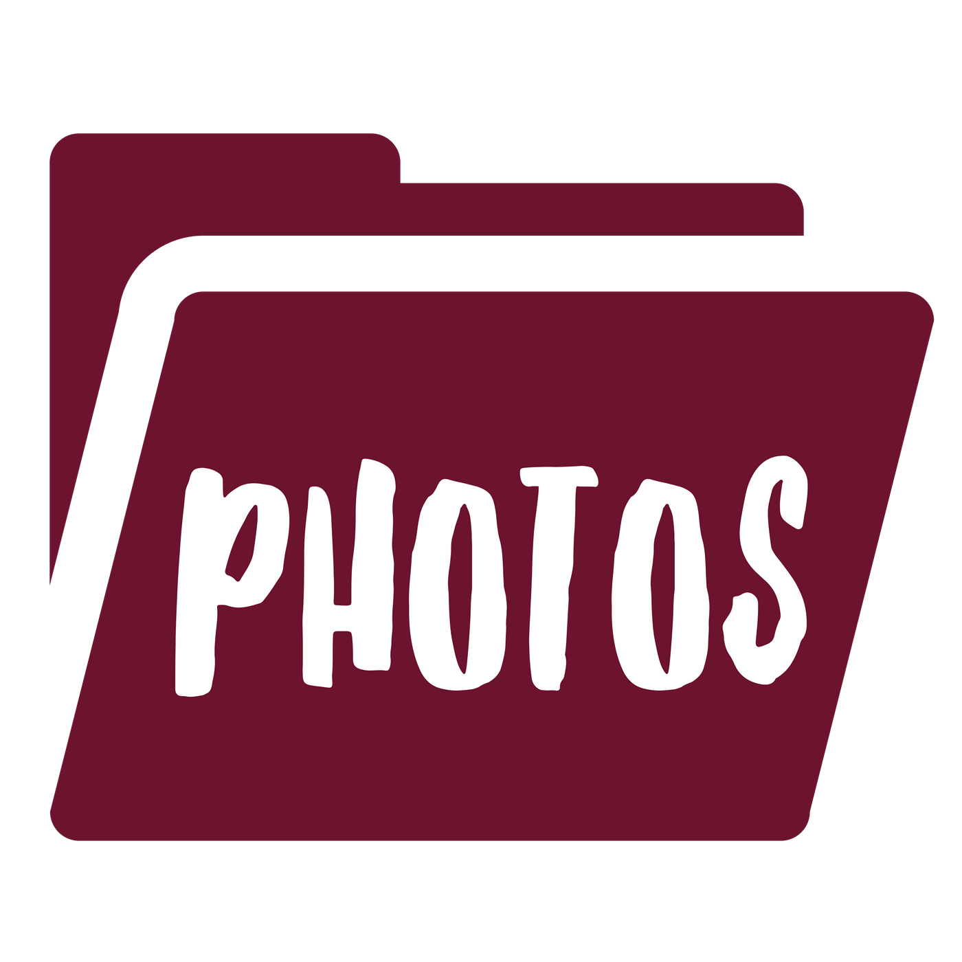 Photo Folder Burgundy