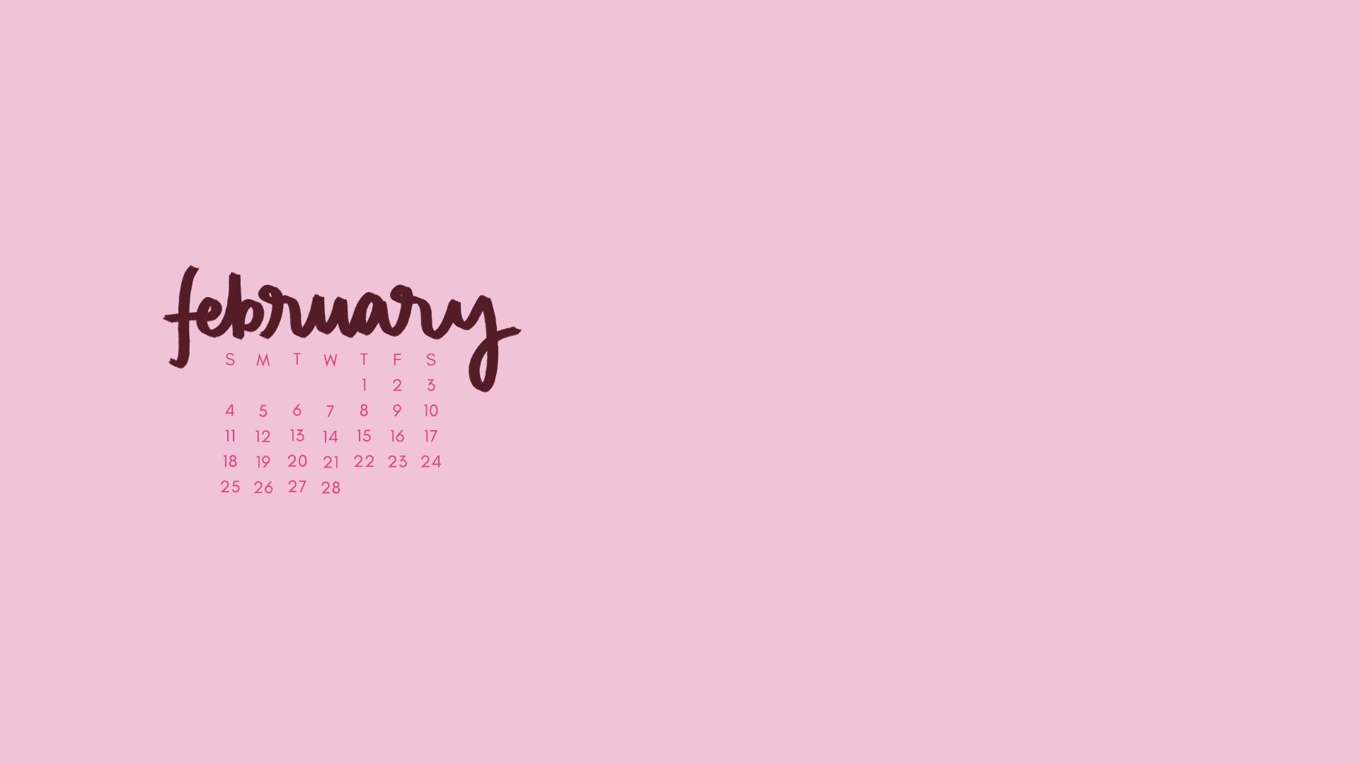 February 2018 Wallpapers & Folder Icons - Whatever Bright Things