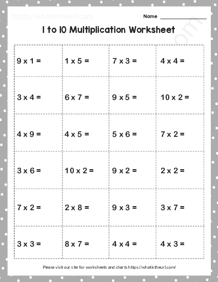 multiplication 1 10 worksheet for grade 3 exercise 2 your home teacher