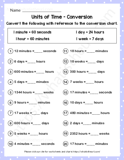units of time conversion with hours minutes day and week exercise 4 1 of 2 your home teacher