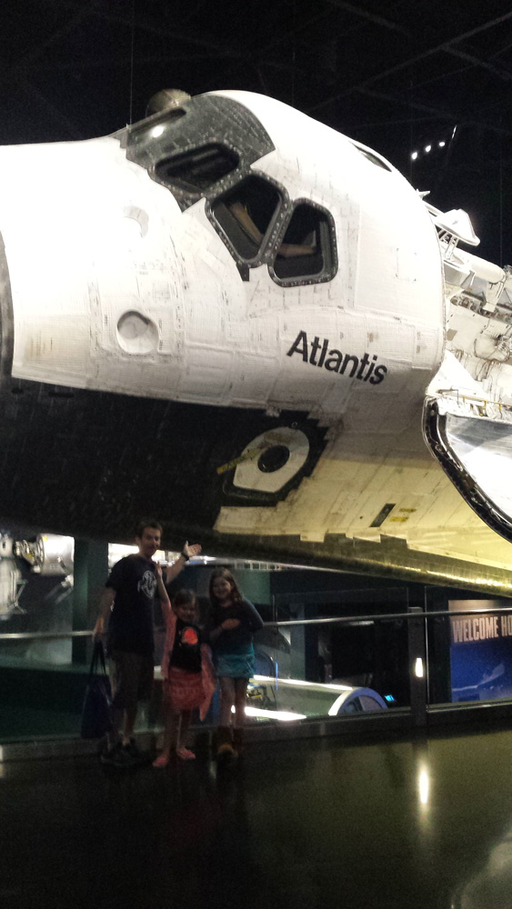 The read Shuttle Atlantis