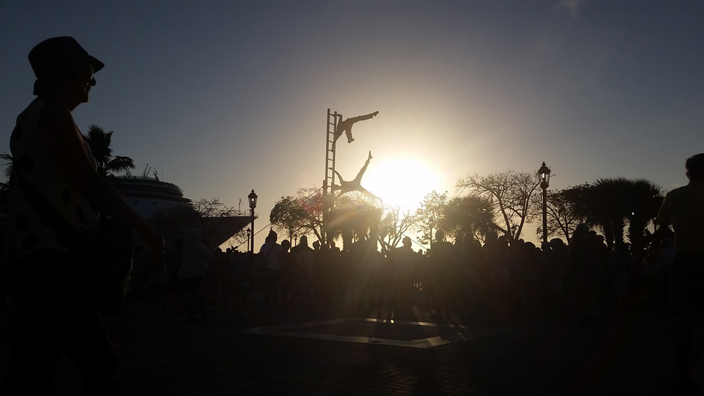 Key West street show.