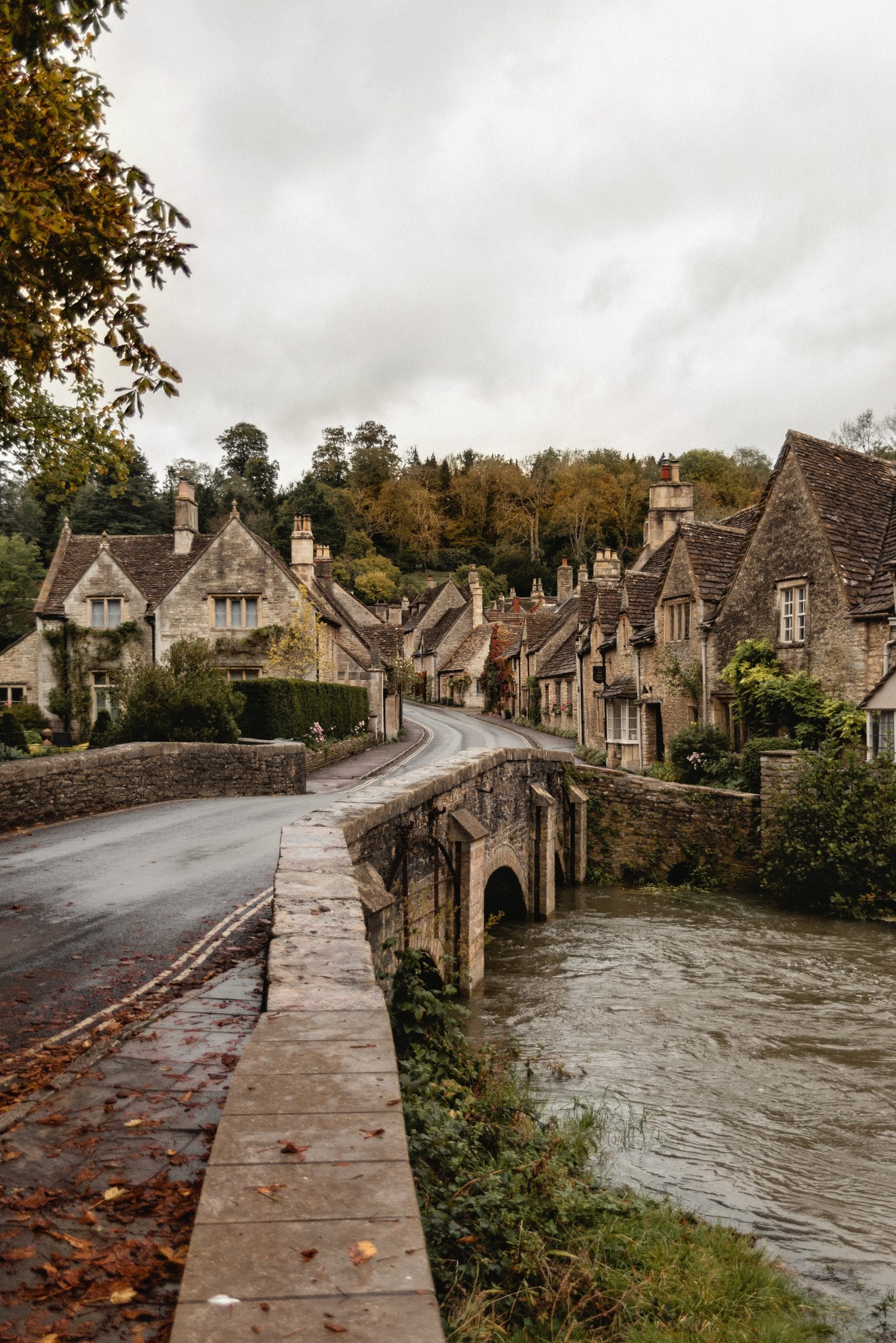 An Autumnal Evening At Castle Combe - Fine Art Print