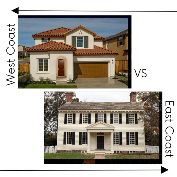 West coast vs east coast suburbs