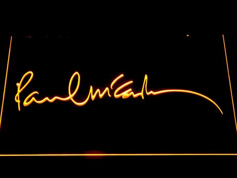 The Beatles Paul McCartney Signature - neon sign - LED sign - shop
