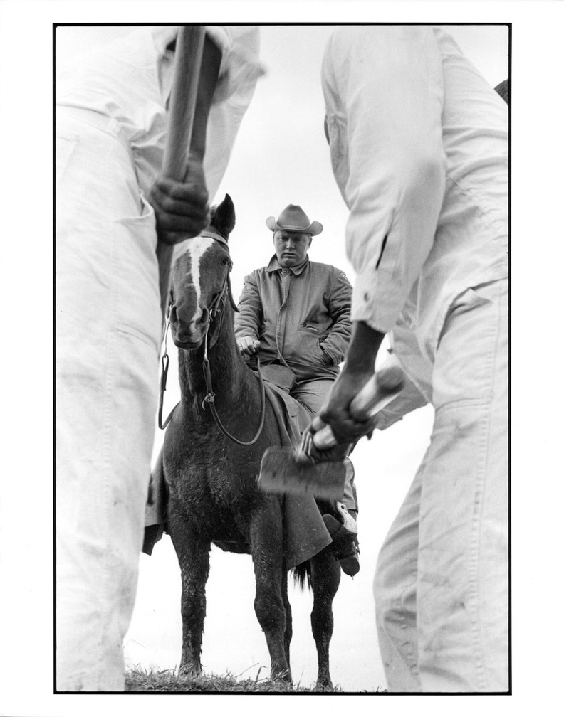 “Boss, 1971” (Copyright Danny Lyon, courtesy of Etherton Gallery, Tucson, AZ and Clark Gallery, Lincoln, MA).