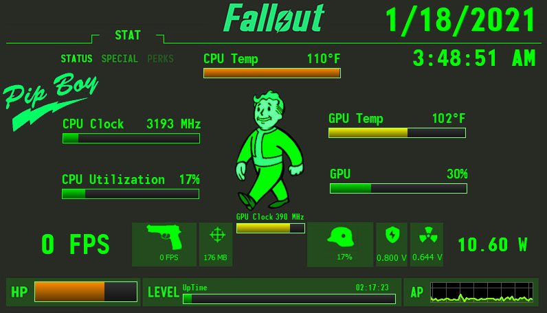 Fallout Display Panel Projectx