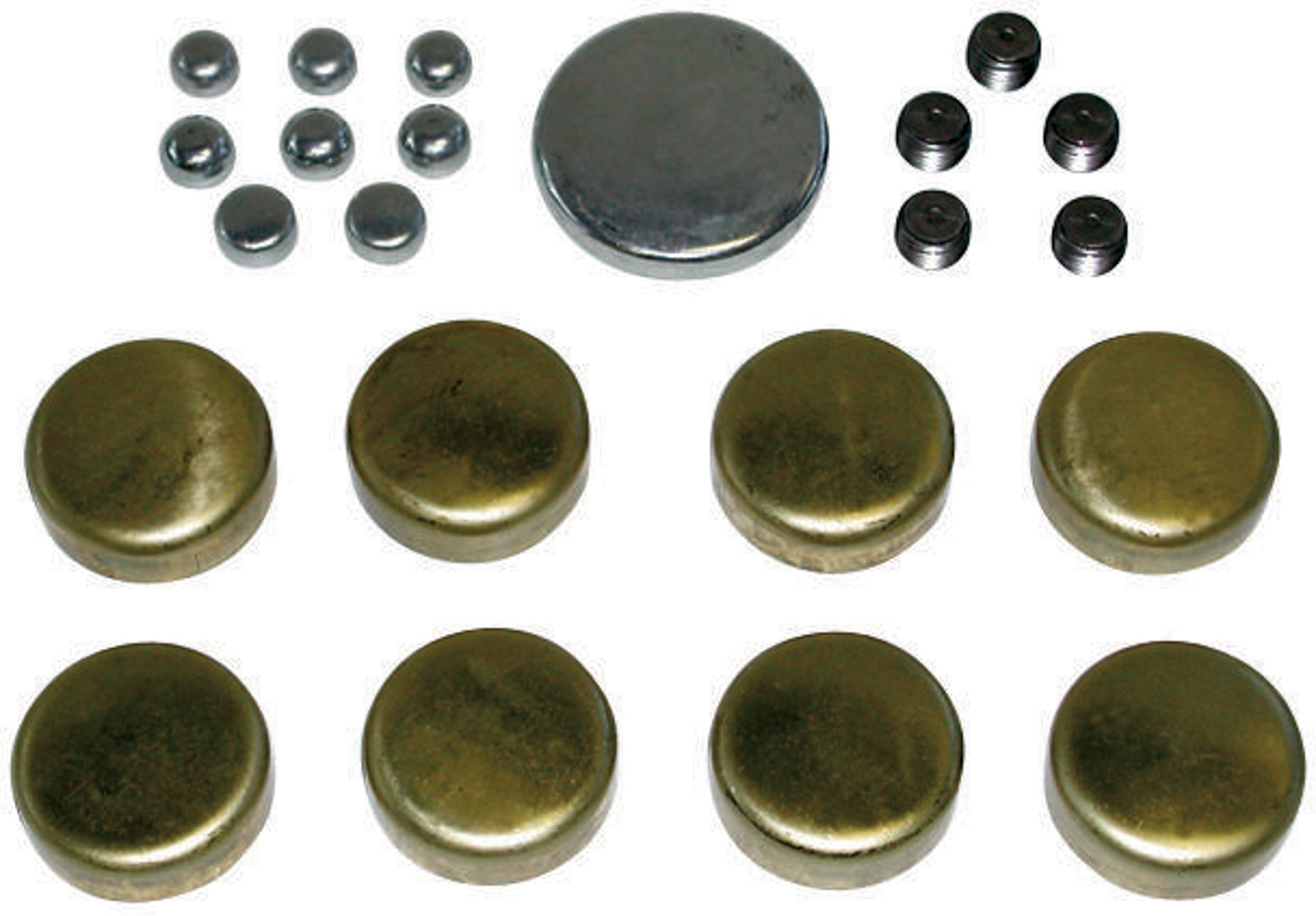 Proform brass freeze plug kit chevy 396-454 66552