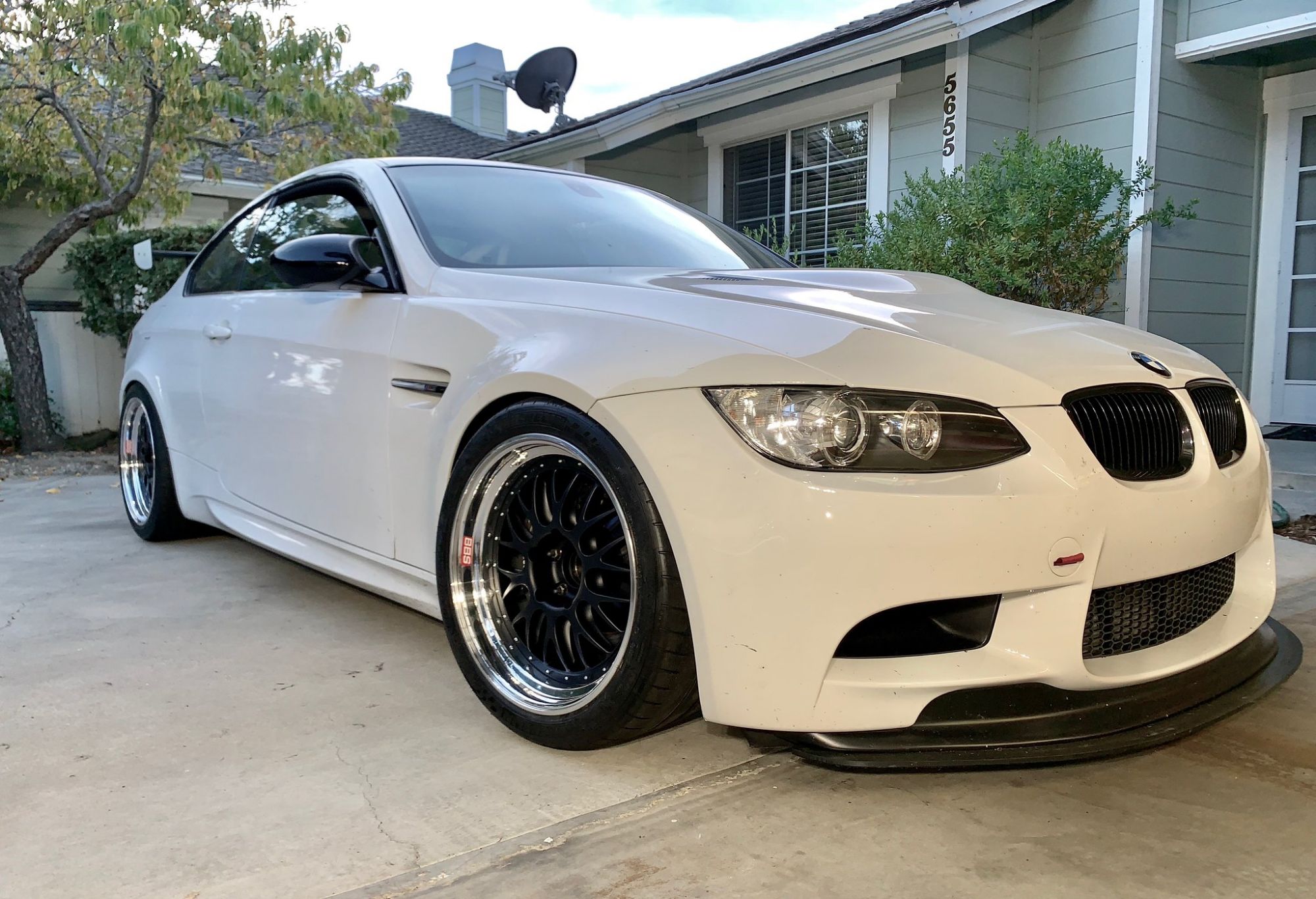 Bmw m3 e92 white bbs e88 gloss black
