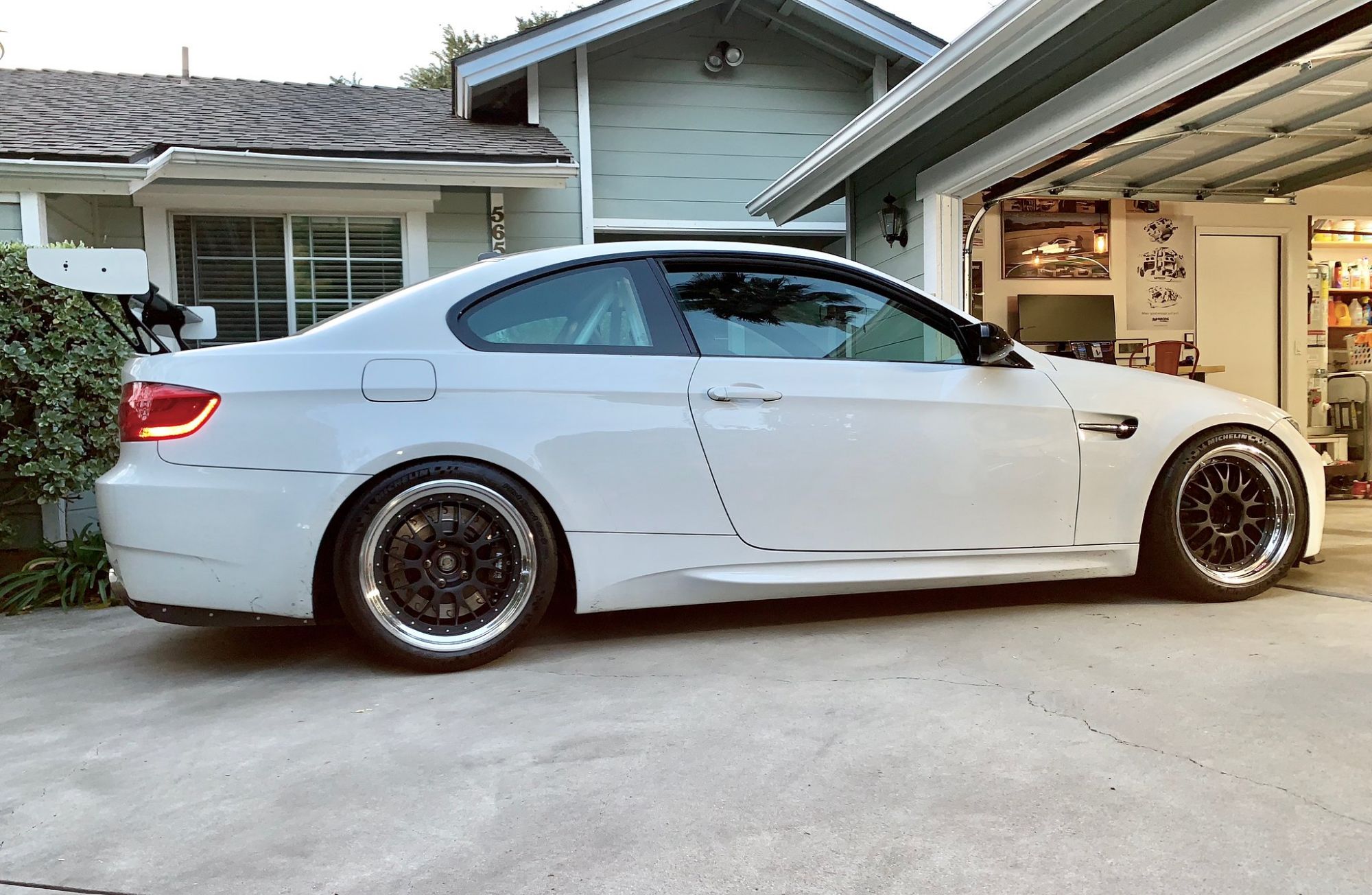 Bmw m3 e92 white bbs e88 gloss black
