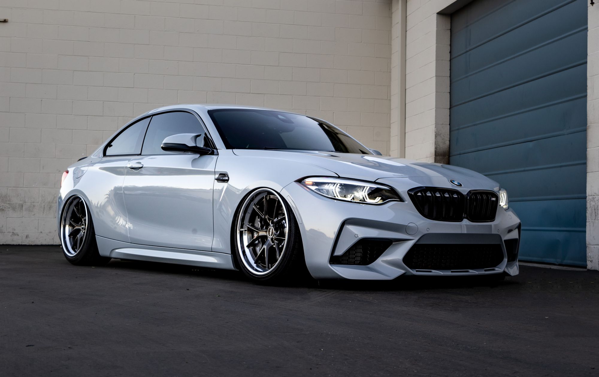 Bmw m2 competition f87 white rsv forged rss-1 s1