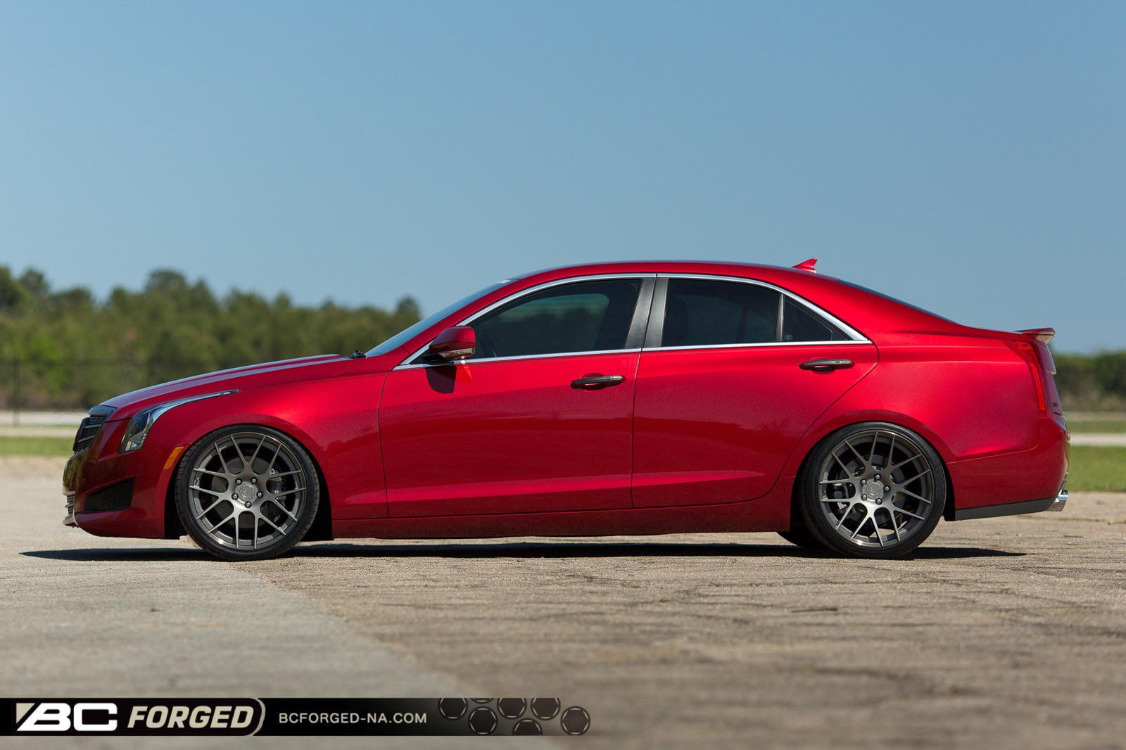 Cadillac ats red bc forged hb04