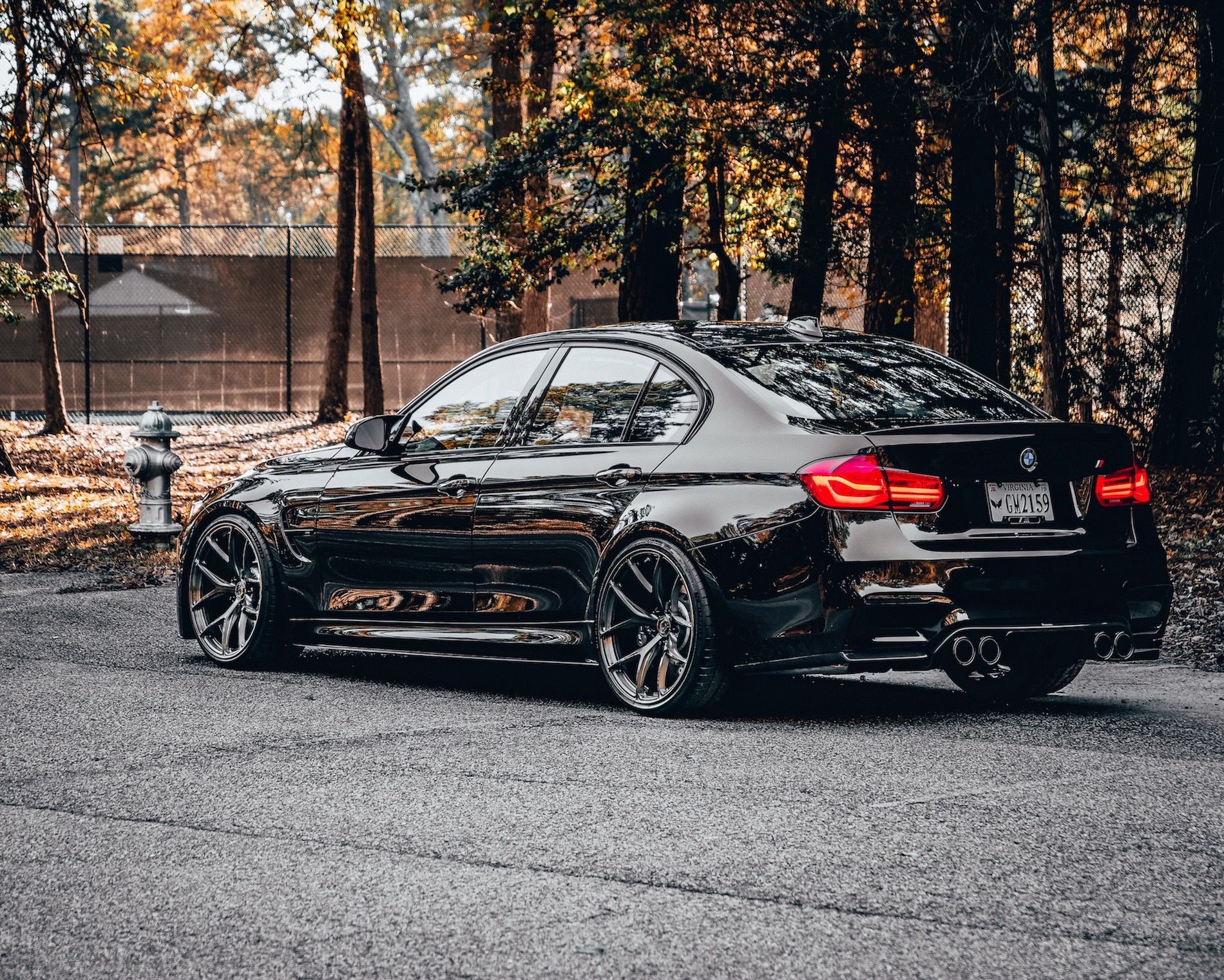 Bmw m3 f80 black bc forged rz21 wheel