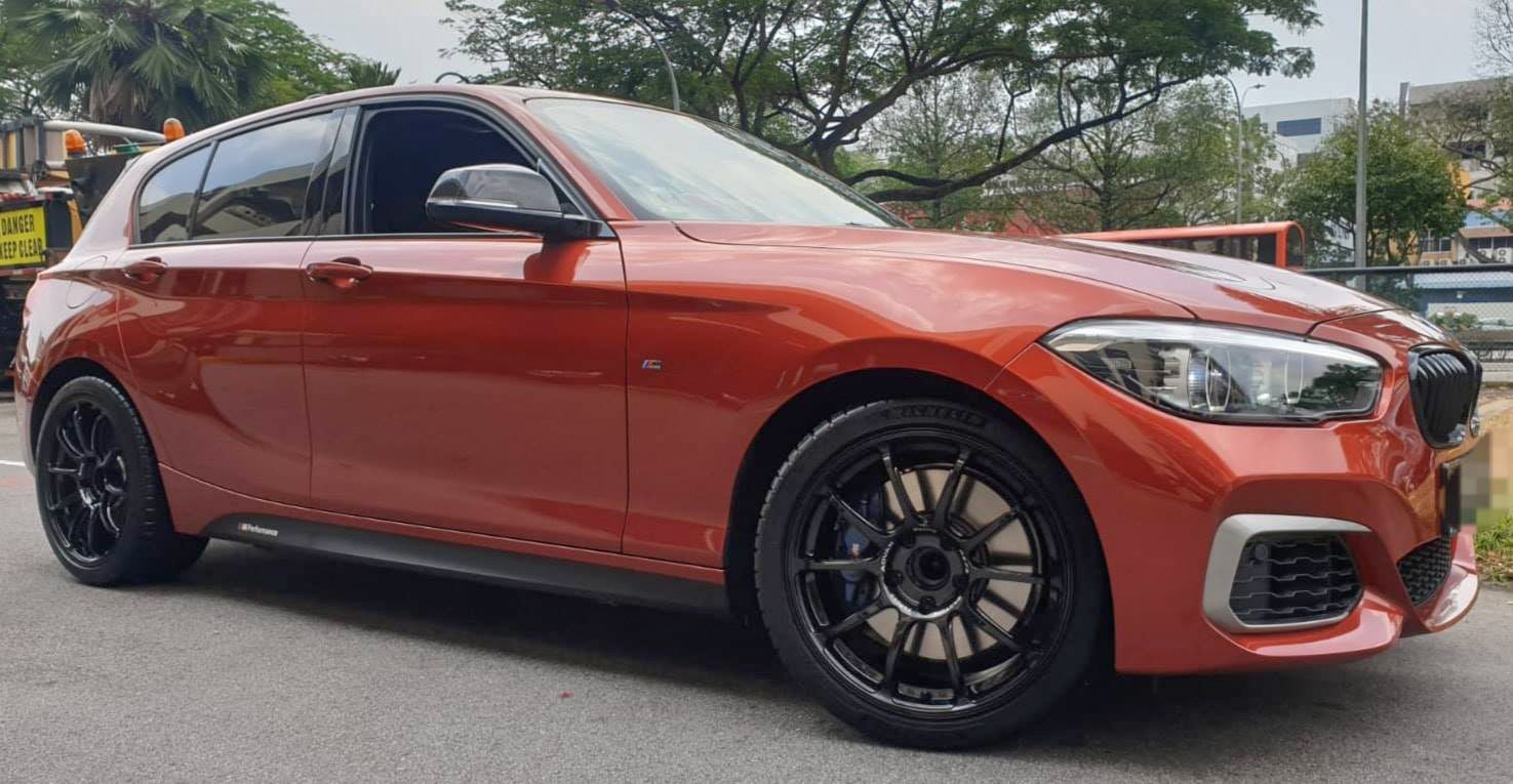 Bmw m140i f20 orange advan rz-f2