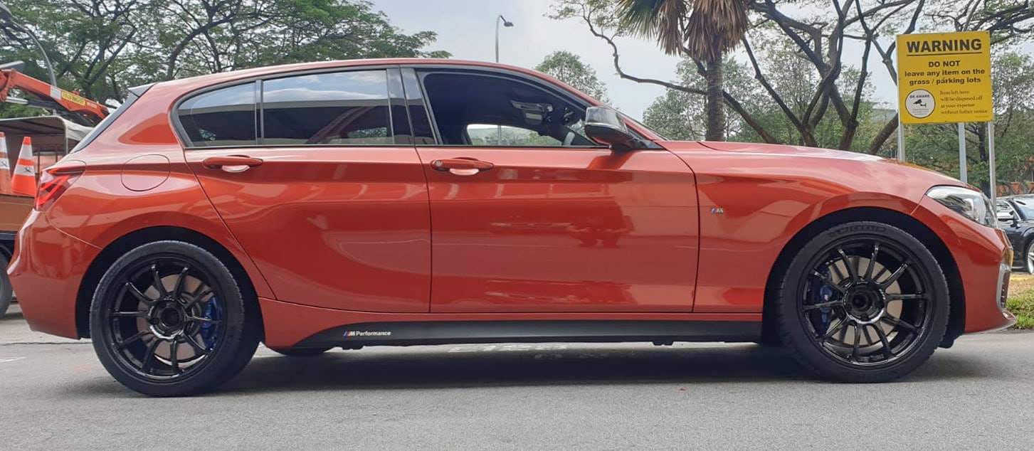 Bmw m140i f20 orange advan rz-f2