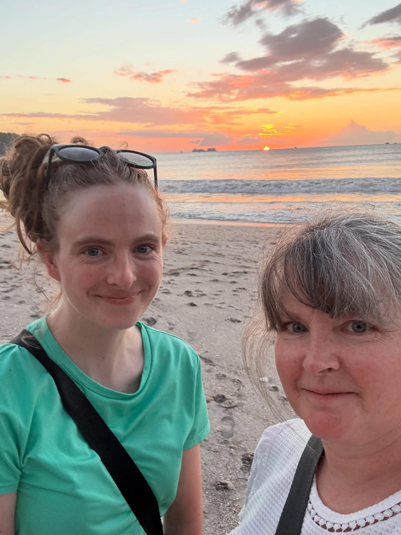 Daughter and Mom on the beach