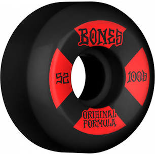 Bones OG Formula 4 V5 Sidecut 52mm 100a Black Wheels