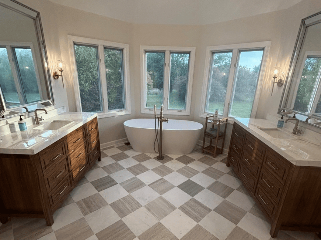 Primary bathroom remodel st charles il