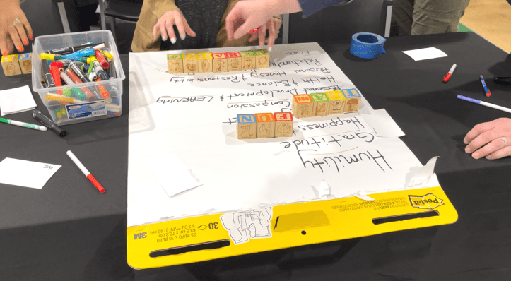 Team Building with blocks