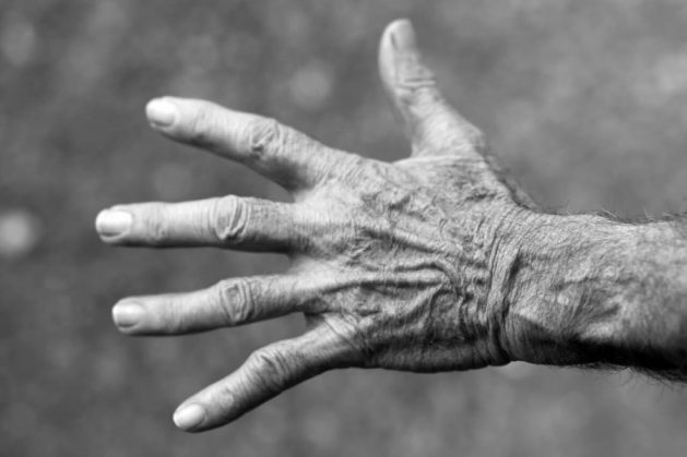 Older woman's hand
