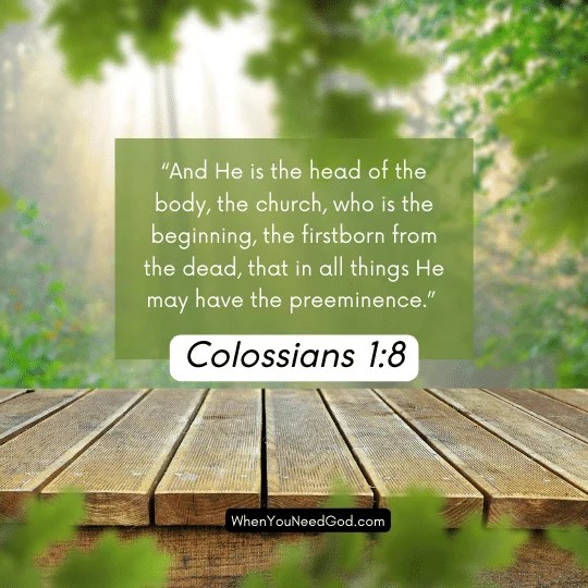 free image picture of Colossians 1:8